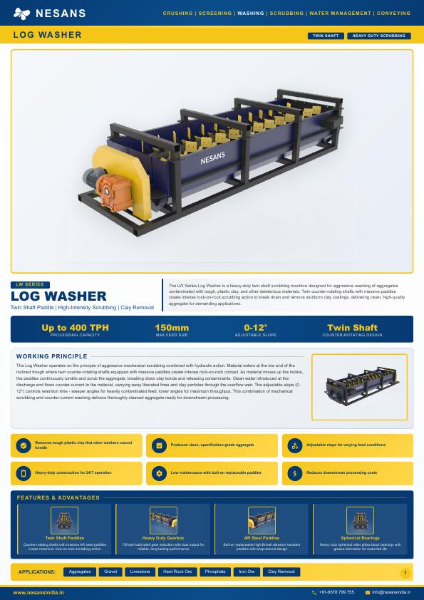 LW Series Log Washer Brochure